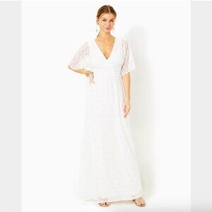 Lilly Pulitzer Parigi Lace Maxi Dress, Medium